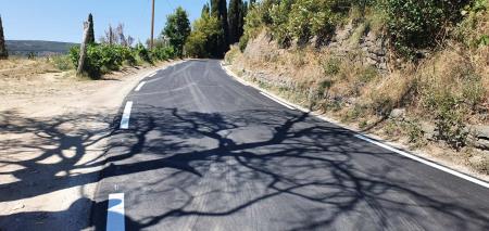 Lokalna cesta Parecag Korte po sanacij (2)